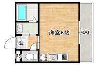 大阪府大阪市阿倍野区阪南町5(マンション)の賃貸物件の間取り