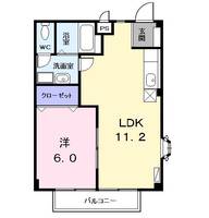 愛知県名古屋市中川区小本2(アパート)の賃貸物件の間取り