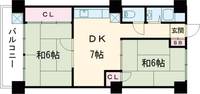 兵庫県明石市西明石北町2(マンション)の賃貸物件の間取り