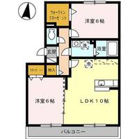 愛知県名古屋市守山区吉根1(アパート)の賃貸物件の間取り