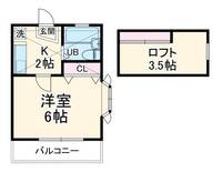 寺尾台コーポ21の間取り