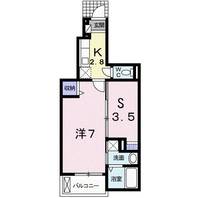 広島県広島市東区山根町(アパート)の賃貸物件の間取り