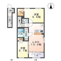 (仮称)向中野道明アパートの間取り