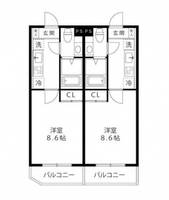 神奈川県川崎市麻生区上麻生3(マンション)の賃貸物件の間取り