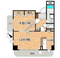 千葉県市川市妙典3(マンション)の賃貸物件の間取り