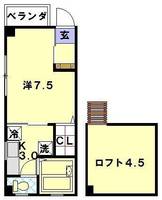 月ビルの間取り