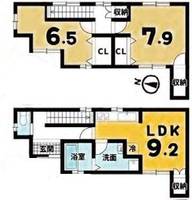 京都府京都市西京区上桂西居町(一戸建)の賃貸物件の間取り