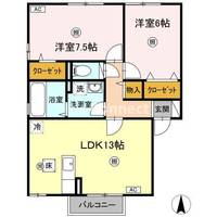 シャルマン古川Aの間取り
