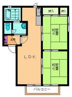 アトール安積Aの間取り