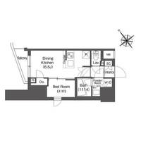東京都品川区東大井3(マンション)の賃貸物件の間取り