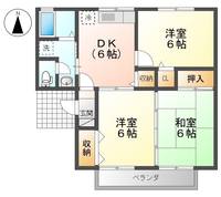 ロイヤルガーデン吉倉 Dの間取り