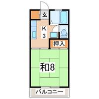福島県郡山市鳴神3(アパート)の賃貸物件の間取り