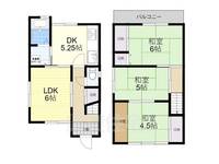 大阪府枚方市藤阪元町3(一戸建)の賃貸物件の間取り