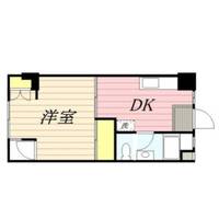 福岡県福岡市中央区赤坂1(マンション)の賃貸物件の間取り