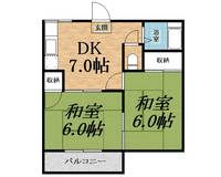 タウニー浜野Aの間取り