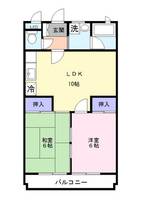 コーポ三協Iの間取り