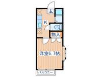 カーサ・ドラセナ下馬駅前の間取り