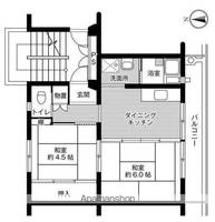 山口県宇部市北小羽山町1(マンション)の賃貸物件の間取り