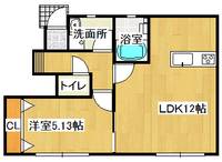 ラック庭瀬の間取り