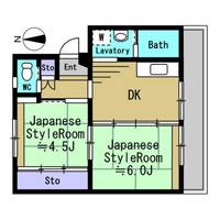岩手県花巻市松園町1(マンション)の賃貸物件の間取り