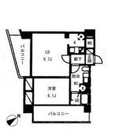 東京都新宿区西早稲田2(マンション)の賃貸物件の間取り