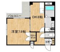 千葉県松戸市松戸(マンション)の賃貸物件の間取り
