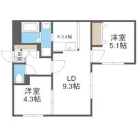 トロワブランの間取り