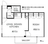 東京都渋谷区本町6(マンション)の賃貸物件の間取り
