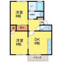 徳島県徳島市中吉野町4(アパート)の賃貸物件の間取り