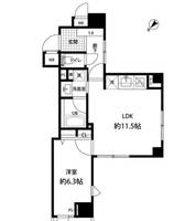 東京都中央区日本橋馬喰町1(マンション)の賃貸物件の間取り