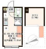 トレフェリクス新小岩の間取り