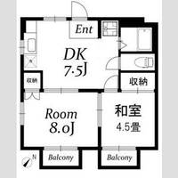 ハイツナラハラIの間取り