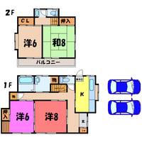 群馬県高崎市浜川町(一戸建)の賃貸物件の間取り