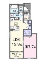 グランテージ和気Bの間取り