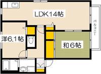 シャルマン高須A棟の間取り