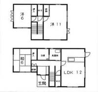 新潟県新潟市西区青山3(一戸建)の賃貸物件の間取り