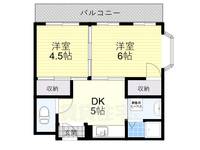 大阪府吹田市新芦屋下(マンション)の賃貸物件の間取り