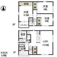 岡山県倉敷市玉島乙島(一戸建)の賃貸物件の間取り
