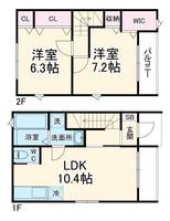 Dieu famille A/Bの間取り