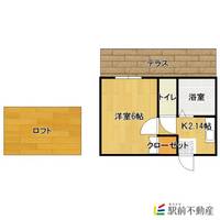 福岡県久留米市江戸屋敷2(アパート)の賃貸物件の間取り