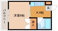 滋賀県大津市国分1(マンション)の賃貸物件の間取り