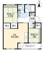 UR平城第二の間取り
