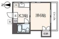 西元町コーポの間取り