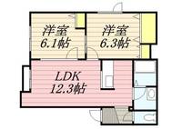 北海道札幌市西区山の手一条2(アパート)の賃貸物件の間取り