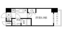 大阪府大阪市淀川区宮原2(マンション)の賃貸物件の間取り