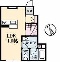エクラシエ Tの間取り