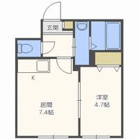 北海道札幌市中央区南六条西13(マンション)の賃貸物件の間取り