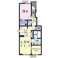 新潟県上越市大字中屋敷(アパート)の賃貸物件の間取り