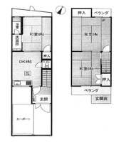 奈良県生駒市俵口町(一戸建)の賃貸物件の間取り