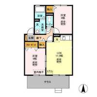 ROYAL GARDEN CASAHARA Iの間取り
